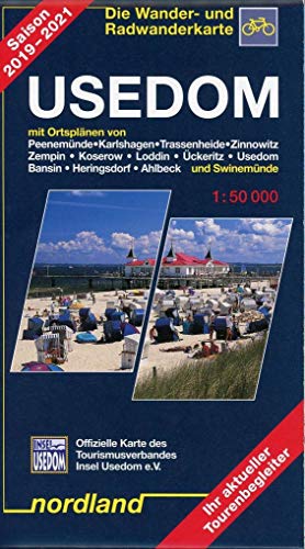 Beispielbild fr Usedom mit Ortsplnen von Peenemnde, Karlshagen, Trassenheide, Zinnowitz, Zempin, Koserow, Loddin, ckeritz, Usedom, Bansin, Heringsdorf, Ahlbeck und Swinemnde zum Verkauf von Blackwell's