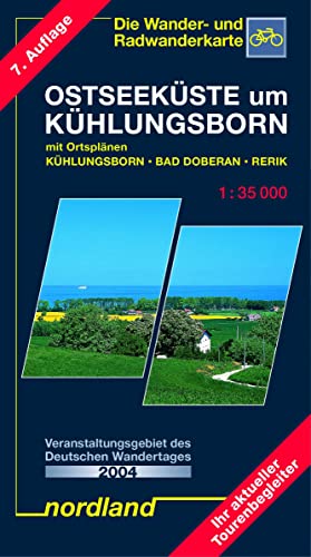 9783928397247: Ostseekste um Khlungsborn 1 : 35 000: Rad- und Wanderkarte mit Ortsplnen Khlungsborn, Bad Doberan, Rerik