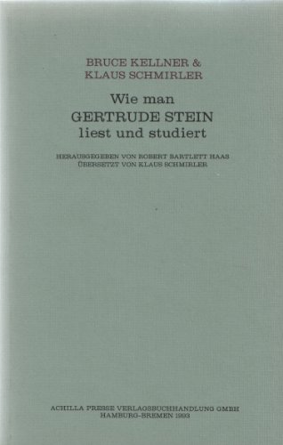 9783928398107: Wie man Gertrude Stein liest und studiert