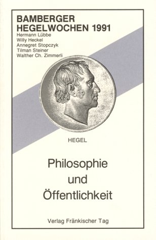Imagen de archivo de Philosophie und ffentlichkeit. a la venta por modernes antiquariat f. wiss. literatur