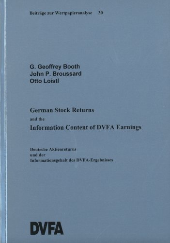 Beispielbild fr German Stock Returns and the Information Content of DVFA Earnings zum Verkauf von NEPO UG