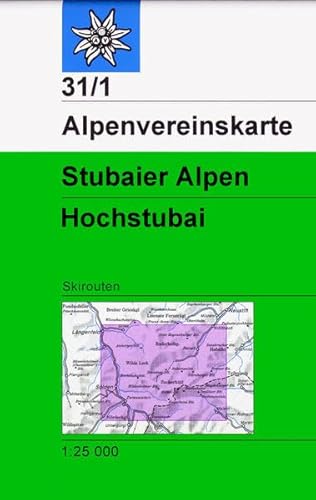 Beispielbild fr Stubaier Alpen Hochstubai mit Skirouten 1 : 25 000: Wegmarkierungen - Topographische Karte zum Verkauf von medimops