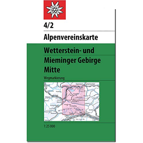 Imagen de archivo de Wetterstein Mieminger Gebirge Mitte 1 : 25 000 Wegmarkierungen: Topographische Karte a la venta por medimops