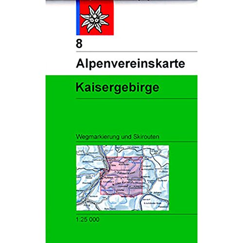9783928777230: Kaisergebirge: Topographische Karte: 8