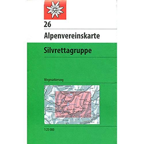 Imagen de archivo de Silvrettagruppe 1 : 25 000 Wegmarkierungen: Topographische Karte a la venta por medimops