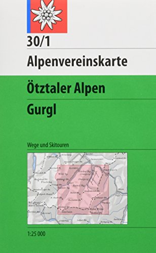 Beispielbild fr tztaler Alpen Gurgl 1 : 25 000 Wegmarkierungen: Topographische Karte zum Verkauf von medimops