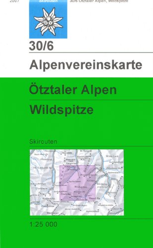 Beispielbild fr tztaler Alpen, Wildspitze: Skirouten - Topographische Karte 1:25000 zum Verkauf von medimops