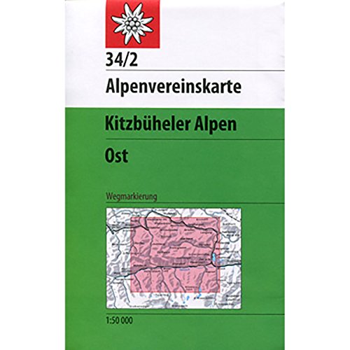 Imagen de archivo de DAV Alpenvereinskarte 34/2 Kitzbheler Alpen Ost 1 : 50 000 Wegmarkierungen: Topographische Karte a la venta por medimops