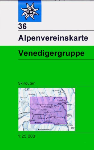 Beispielbild fr Venedigergruppe: Skirouten - Topographische Karte 1:25000 zum Verkauf von medimops