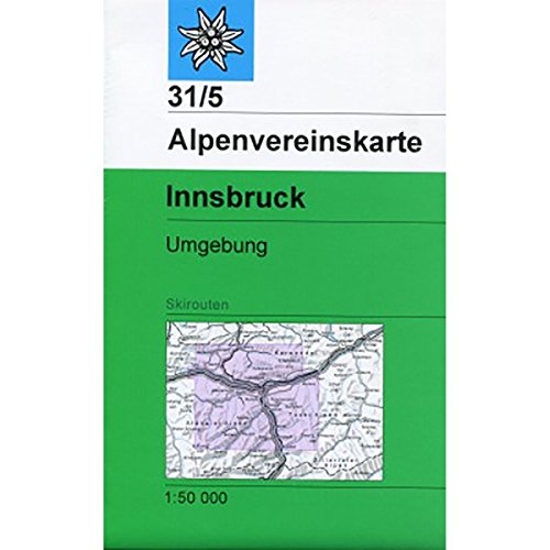 Beispielbild fr DAV Alpenvereinskarte 31/5 Innsbruck und Umgebung 1 : 50 000 Skirouten: Topographische Karte zum Verkauf von medimops