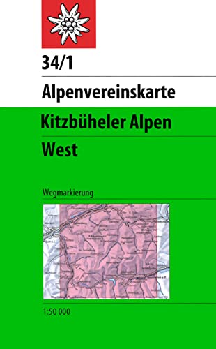 Stock image for Kitzbheler Alpen, West: Wegmarkierungen - Topographische Karte 1:50000 (Alpenvereinskarten) for sale by medimops