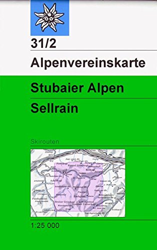 Imagen de archivo de Stubaier Alpen Sellrain 1 : 25 000 Skirouten: Topographische Karte a la venta por medimops