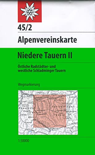 Imagen de archivo de Niedere Tauern 2. 1 : 50 000 Wegmarkierung: stliche Radstdter- und westliche Schladminger Tauern / Wegmarkierung a la venta por medimops
