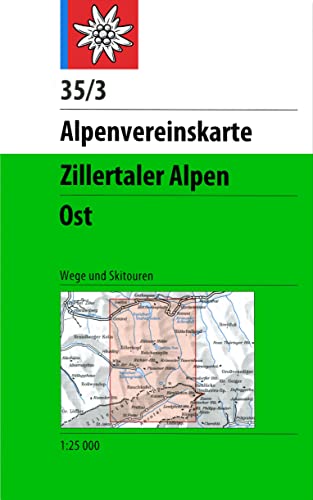 Beispielbild fr Zillertaler Alpen Ost 1 : 25 000 Wegmarkierung: Topographische Karte zum Verkauf von medimops