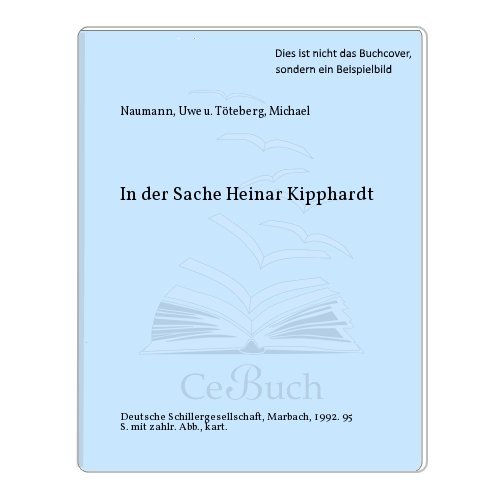 9783928882354: In der Sache Heinar Kipphardt (Marbacher Magazin) (German Edition)