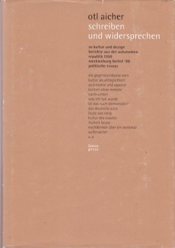 Beispielbild fr schreiben und widersprechen. zu kultur und design, berichte aus der autonomen republik 1990, mecklenburg herbst '89, politische essays. zum Verkauf von Klaus Kuhn Antiquariat Leseflgel