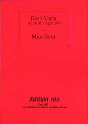 Beispielbild fr Karl Marx - Eine Monographie (Edition 100 bei ISP) zum Verkauf von Buchmarie