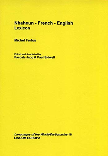 Stock image for Nhaheun-French-English Lexicon for sale by Masalai Press