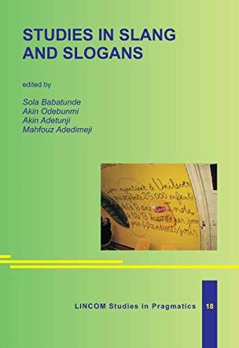 9783929075717: Studies in Slang and Slogans