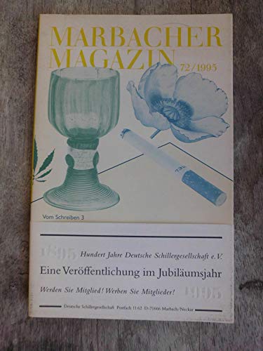 Stock image for Stimulanzien oder wie sich zum Schreiben bringen? : [Fr die Ausstellung im Schiller-Nationalmuseum zwischen Juni und September 1995]. mit einem Essay von Peter Rhmkorf. Bearb. von Petra Plttner / Vom Schreiben ; 3; Marbacher Magazin ; 72 for sale by Versandantiquariat Lenze,  Renate Lenze