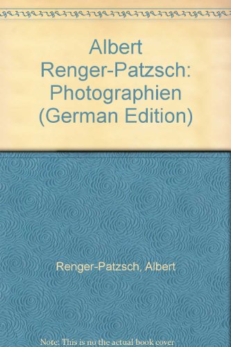 Imagen de archivo de Albert Renger-Patzsch: Photographien (German Edition) a la venta por Magus Books Seattle