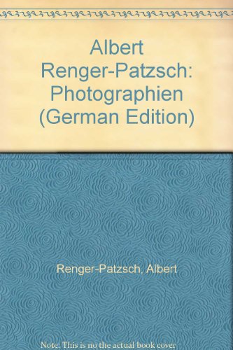Stock image for Albert Renger-Patzsch: Photographien (German Edition) for sale by Magus Books Seattle