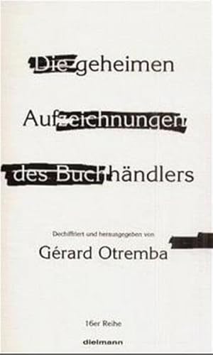 Stock image for Die geheimen Aufzeichnungen des Buchhndlers for sale by GreatBookPrices