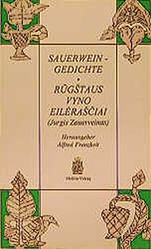 9783929255041: Sauerwein-Gedichte: Litauische Gedichte und Deutsche Nachdichtung