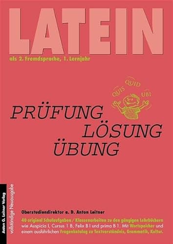 Beispielbild fr Latein als 2. Fremdsprache, 1. Lernjahr zum Verkauf von medimops