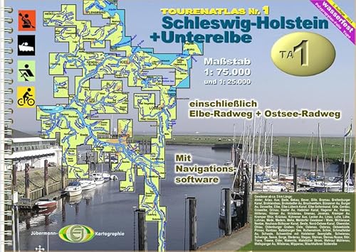 Beispielbild fr TourenAtlas Wasserwandern / TA1 Schleswig-Holstein-Unterelbe: Wassersport- und Radwanderatlas zum Verkauf von medimops