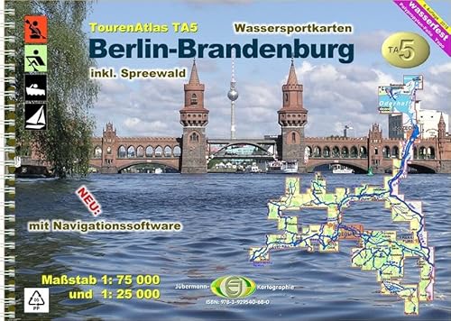 Beispielbild fr Touratlas Nr. 5 Berlin - Brandenburg: 1:75 000 / 1:25 000 zum Verkauf von medimops