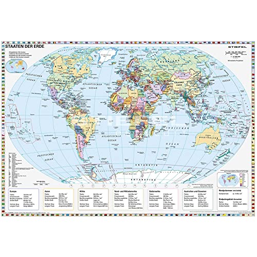 Beispielbild fr Staaten der Erde, politisch 1 : 40 000 000. Wandkarte Kleinformat ohne Metallstbe zum Verkauf von Blackwell's