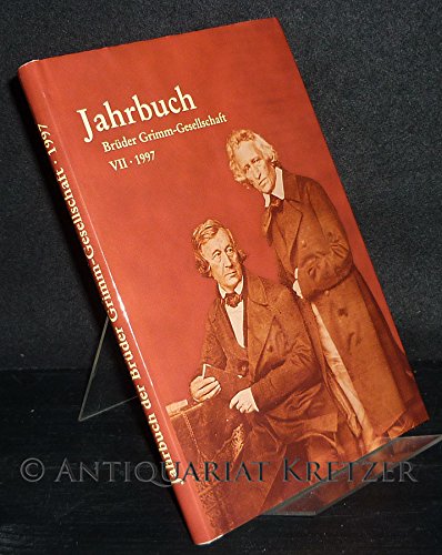 Beispielbild fr Jahrbuch der Brder Grimm-Gesellschaft. Band VII. zum Verkauf von Antiquariat Puderbach