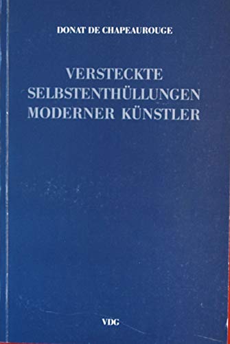 Stock image for Versteckte Selbstenthllungen moderner Knstler for sale by medimops