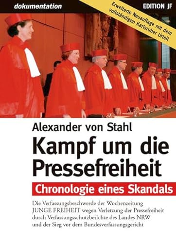9783929886153: Kampf um die Pressefreiheit. Chronologie eines Skandals