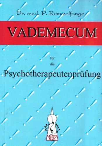 9783929915204: Vademecum fr die Psychotherapeutenprfung