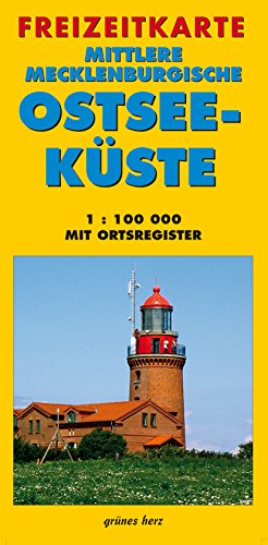 9783929993646: Mittlere Mecklenburgische Ostseekste 1 : 100 000 Freizeitkarte: Mit Ortsregister