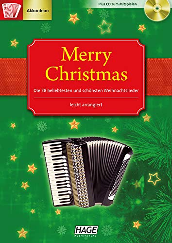 Beispielbild fr Merry Christmas, die schnsten Weihnachtslieder fr Akkordeon mit 2 Playback-CDs zum Verkauf von medimops