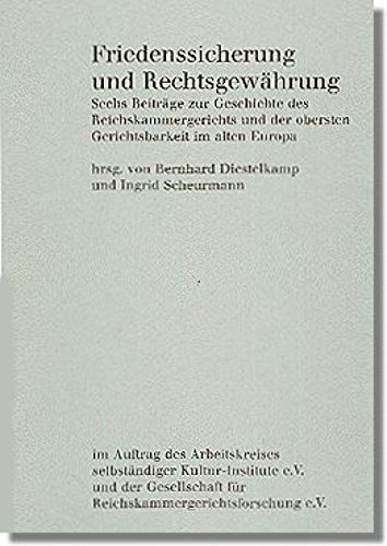Stock image for Friedenssicherung und Rechtsgewhrung. for sale by Antiquariat  Werner Haschtmann