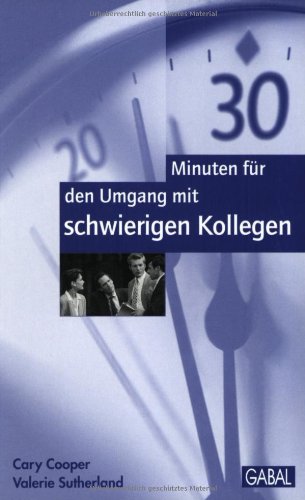 Imagen de archivo de 30 Minuten fr den Umgang mit schwierigen Kollegen a la venta por medimops