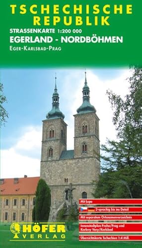 Stock image for Hfer Straenkarten, Tschechische Republik, Egerland-Nordbhmen: Mit Innenstadtplnen von Eger, Karlsbad und Marienbad. (CS 001) for sale by medimops
