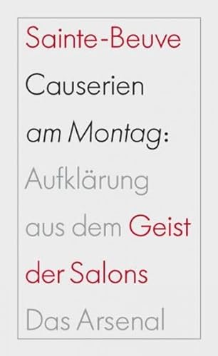 Causerien am Montag: AufklÃ¤rung aus dem Geist der Salons (9783931109615) by Unknown Author