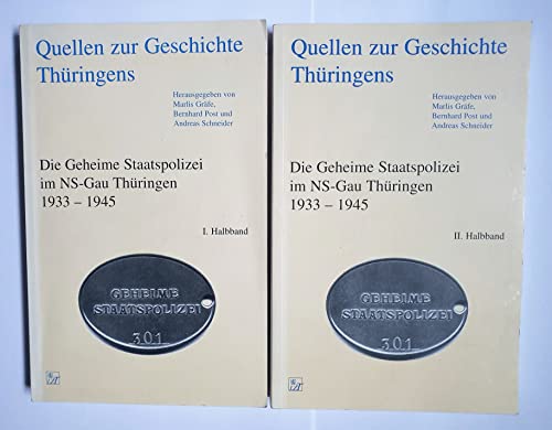 9783931426835: Quellen zur Geschichte Thringens: Die Geheime Staatspolizei im NS-Gau Thringen 1933-1945