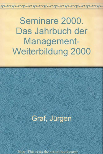 9783931488000: Seminare 2000. Das Jahrbuch der Management- Weiterbildung 2000