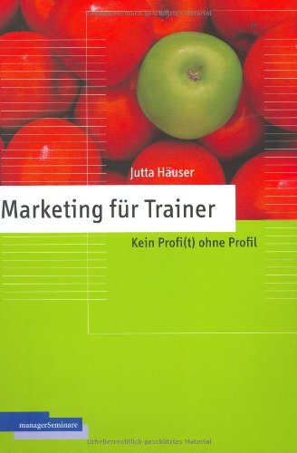 9783931488413: Marketing fr Trainer.
