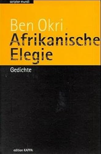 Beispielbild fr Afrikanische Elegie: Gedichte zum Verkauf von Buchmarie