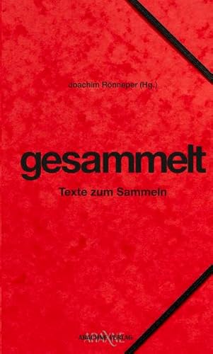 Stock image for gesammelt for sale by Blackwell's