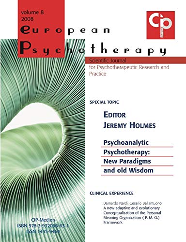 Imagen de archivo de European Psychotherapy Vol. 8 a la venta por Ria Christie Collections