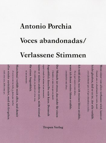 9783932170584: Voces abandonadas / Verlassene Stimmen.