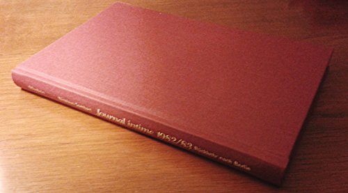 Beispielbild fr Journal Intime 1982/83 zum Verkauf von Blackwell's